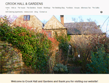 Tablet Screenshot of crookhallgardens.co.uk